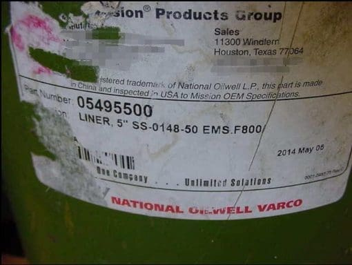 Mission Cylinder Liner 05495500 - Image 2