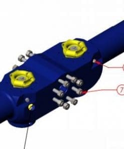 MSI 3″ x 4.5″IF BP DUAL w2 1/16 Plug Valve VA0874-S