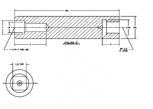 CORE-X 3.50 600S Style Plunger STP0350B-600S-SQW - Image 2